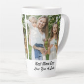 クール最高の母の日の写真 カフェラテマグ (右アングル)