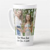 クール最高の母の日の写真 カフェラテマグ (左アングル)