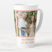 クール最高の母の日の写真 カフェラテマグ (右アングル)