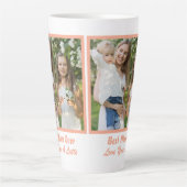 クール最高の母の日の写真 カフェラテマグ (正面)