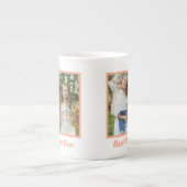 クール最高の母の日の写真 ボーンチャイナマグカップ (正面)