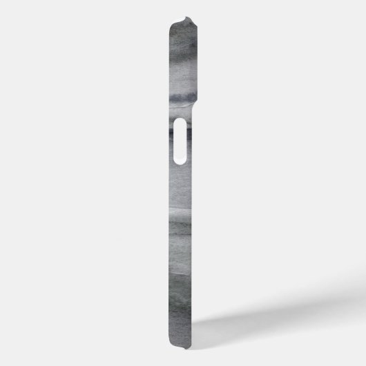 クール木炭グレー抽象芸術水の色絵画の Case-Mate iPhoneケース (裏面 / 右)
