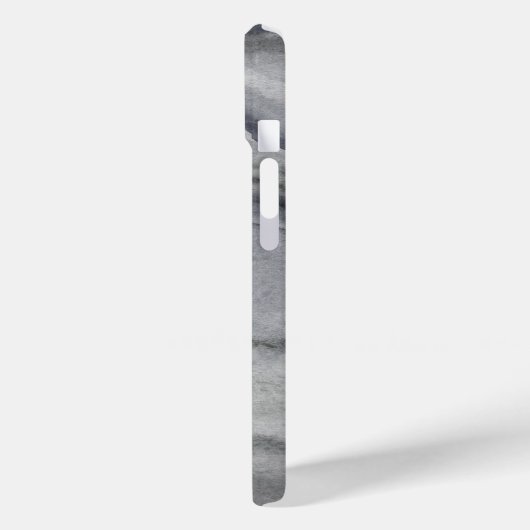 クール木炭グレー抽象芸術水の色絵画の Case-Mate iPhoneケース (裏面 / 左)