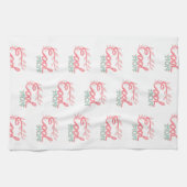 クール母の手レタリングパターン母の日 キッチンタオル (横)