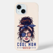 クール母の投票ヴィンテージめちゃくちゃなヘアレディ選挙 Case-Mate iPhoneケース (裏面)