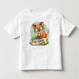 クール気にキツネ トドラーTシャツ