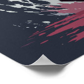 クール水彩灰色忍者キャットウォリアー ポスター (角)