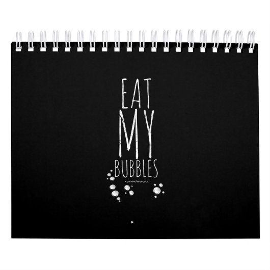 クール泳食べぐ私の泡はおもしろい泳ぐ人 カレンダー (カバー)