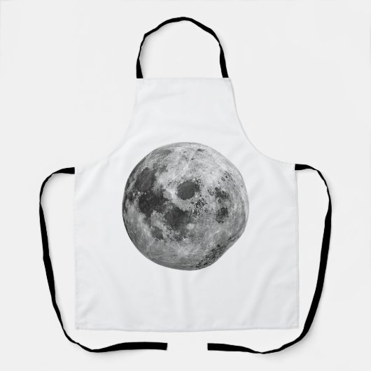 クール満月グラフィック宇宙天文学 エプロン (正面)