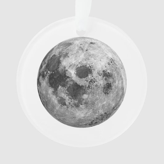 クール満月グラフィック宇宙天文学 オーナメント (正面)