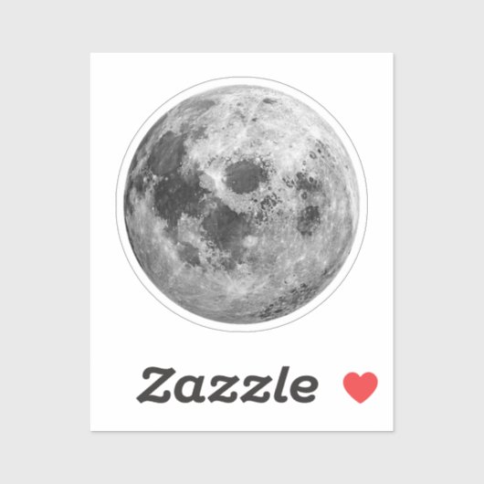 クール満月グラフィック宇宙天文学 シール (シート)