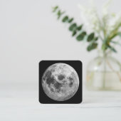クール満月グラフィック宇宙天文学 スクエア名刺 (スタンド正面)