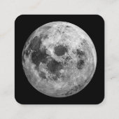 クール満月グラフィック宇宙天文学 スクエア名刺 (裏面)