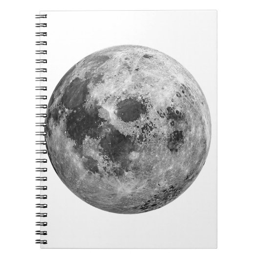 クール満月グラフィック宇宙天文学 ノートブック (正面)