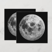 クール満月グラフィック宇宙天文学 招待状 (正面/裏面)