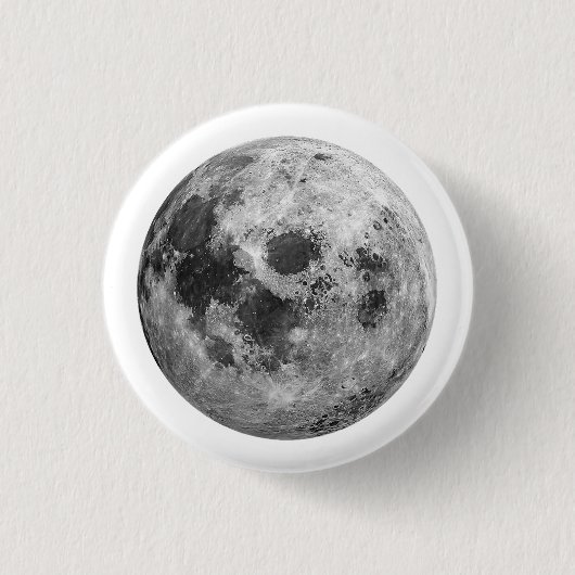 クール満月グラフィック宇宙天文学 缶バッジ (正面)