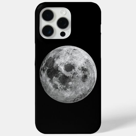 クール満月グラフィック宇宙天文学 Case-Mate iPhoneケース (裏面)