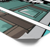 クール漫画ブックアポップ・アートのートスタイル光学錯覚3d ポスター (角)