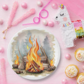 クール焚き火愛好家パーティー ペーパープレート (パーティー)