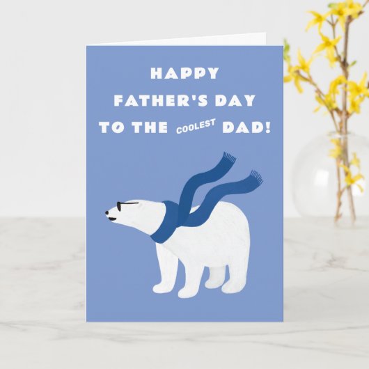 クール父の日 カード (黄色い花)