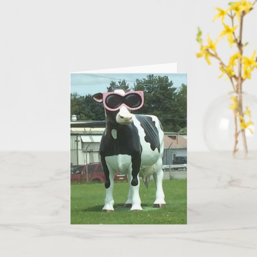 クール牛1 カード (黄色い花)