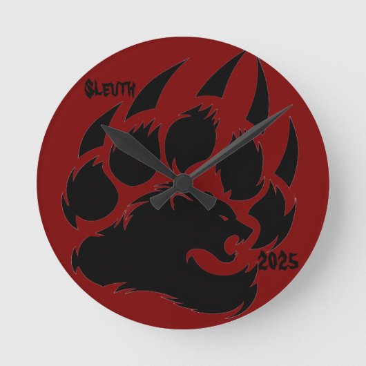 クール物 ラウンド壁時計 (正面)