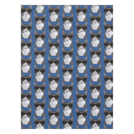 クール猫が町に テーブルクロス (正面)