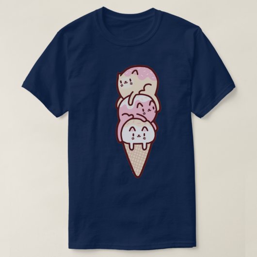 クール猫3 Tシャツ (デザイン正面)