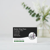 クール理容師ショップロイヤリティリワード名刺 名刺 (スタンド正面)