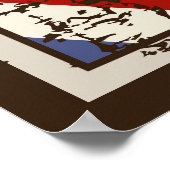 クール理容師店業レトロヴィンテージ ポスター (角)