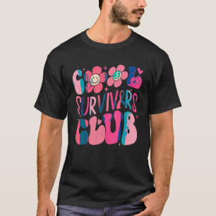 クール生存者クラブピンクリボン乳がん戦争 Tシャツ