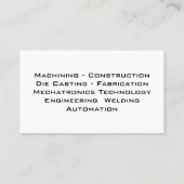 クール男らし建築 名刺 (裏面)