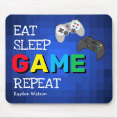 クール男食べの子 マウスパッド (正面)