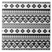 クール白黒アステカのタイル模様 タイル (正面)