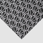 クール白黒タイルのバスケットボール 薄葉紙 (詳細)