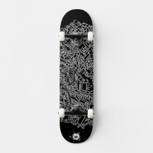 クール白黒抽象芸術デジタルアート