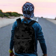 クール白黒軍隊迷彩柄パターンデザイン