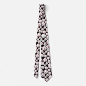 クール白黒野球スポーツの模様 ネクタイ (裏面)