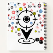 クール目標カスタムnotbook journal大学生 ノートブック (裏面)