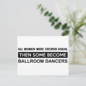 クール社交ダンス踊りデザイン ポストカード (スタンド正面)