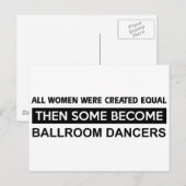 クール社交ダンス踊りデザイン ポストカード (正面/裏面)