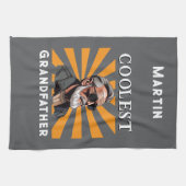 クール祖父レトロおもしろいサンクールグラス キッチンタオル (横)