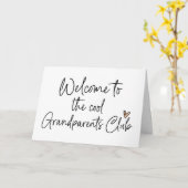 クール祖父母クラブベビー妊娠発表 カード (黄色い花)