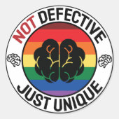 クール祝カラフル引用文白 ラウンドシール (正面)