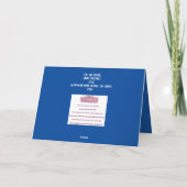 クール空白の抽象芸術 サンキューカード (裏面)