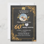 クール第25回第40回第10回第75回第60結婚回記念 招待状 (正面)