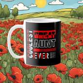 クール素晴らし叔母の言葉の芸術を追加モノグラム コーヒーマグカップ