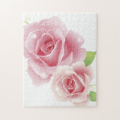 クール素晴らし花かわいいガーリーレトロフローラ ジグソーパズル (縦)