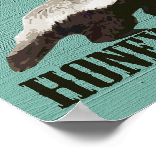 クール素朴蜂蜜 ポスター (角)