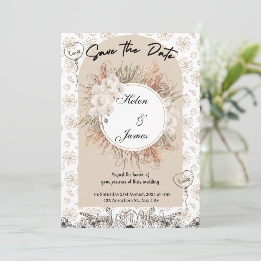 クール結婚美的 招待状 (スタンド正面)